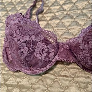 Victoria’s Secret purple lace demi bra underwire 34C
